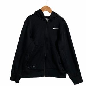 Boys Nike Black Zip-Up Hoodie Size S